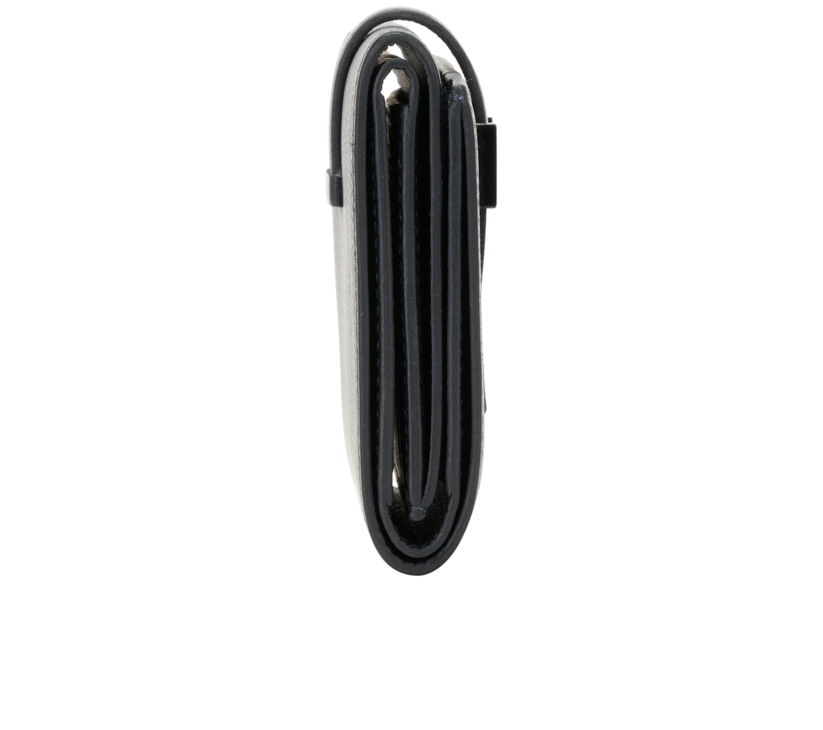 Hermes Bearn Compact Wallet, &pound;850, Accessories, Black, Leather, Side view